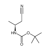 (S)-(1-氰基丙烷-2-基)氨基甲酸叔丁酯结构式
