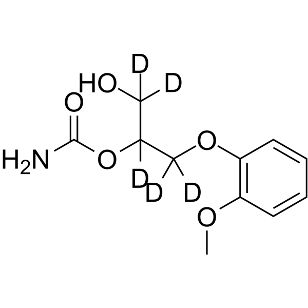 1-Descarbamoyl-2-carbamoyl Methocarbamol-d5 Structure