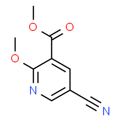 3-Pyridinecarboxylic acid, 5-cyano-2-methoxy-, methyl ester Structure