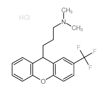 N,N-dimethyl-3-(2-(trifluoromethyl)-9H-xanthen-9-yl)-1-propanamine Structure
