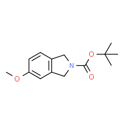 5-甲氧异吲哚啉-2-羧酸叔丁酯结构式