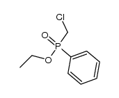Ethyl phenyl(chloromethyl)phosphinate结构式