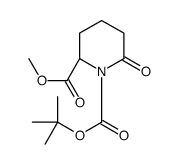 1-O-tert-butyl 2-O-methyl (2S)-6-oxopiperidine-1,2-dicarboxylate结构式