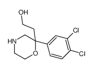 2-[2-(3,4-dichlorophenyl)morpholin-2-yl]ethanol Structure