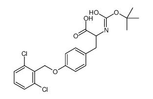 Boc-O-2,6-二氯苄基-DL-酪氨酸结构式