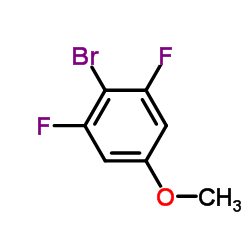 4-溴-3,5-二氟苯甲醚结构式