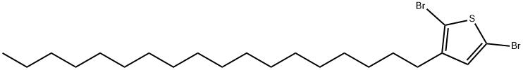 2,5-Dibromo-3-octadecylthiophene Structure
