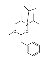 1-(triisopropylsilyloxy)-1-methoxy-2-phenylethylene结构式