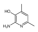 2-氨基-3-羟基-4,6-二甲基吡啶结构式