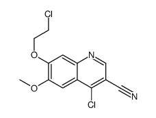4-Chloro-7-(2-chloroethoxy)-6-methoxy-3-quinolinecarbonitrile Structure