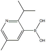 5-Methyl-2-(iso-propyl)pyridine-3-boronic acid Structure