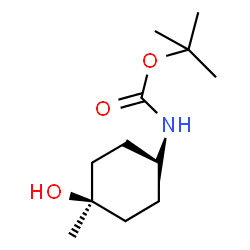 cis-4-(Boc-amino)-1-Methylcyclohexanol Structure