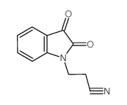 3-(2,3-dioxo-2,3-dihydro-1H-indol-1-yl)propanenitrile结构式