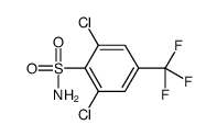 2,6-dichloro-4-(trifluoromethyl)benzenesulfonamide结构式