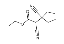 3-ethyl-2,3-dicyano-valeric acid ethyl ester结构式