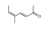 (2E,5Z)-5-methylhepta-3,5-dien-2-one Structure