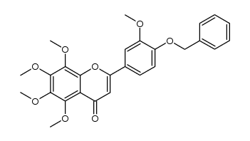 4'-benzyloxy-3',5,6,7,8-pentamethoxyflavone Structure