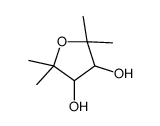 2,2,5,5-tetramethyloxolane-3,4-diol Structure