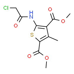 5-(2-CHLORO-ACETYLAMINO)-3-METHYL-THIOPHENE-2,4-DICARBOXYLIC ACID DIMETHYL ESTER Structure
