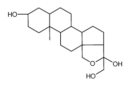 18-Hydroxytetrahydrodeoxycorticosterone结构式