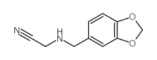 Acetonitrile,2-[(1,3-benzodioxol-5-ylmethyl)amino]- Structure
