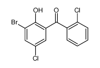 3-溴-2′,5-二氯-2-羟基二苯甲酮结构式