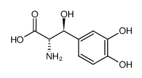 L-threo-3-(3,4-dihydroxyphenyl)serine Structure