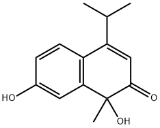 1,7-Dihydroxy-1-methyl-4-isopropylnaphthalen-2(1H)-one Structure