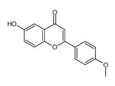 6-羟基-2-(4-甲氧基苯基)-4H-色烯-4-酮结构式