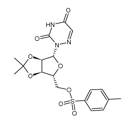 6-aza-5'-O-tosyl-2,3'-O-isopropylideneuridine Structure