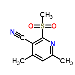 2-Methanesulfonyl-4,6-dimethyl-nicotinonitrile Structure