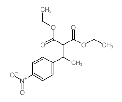 diethyl 2-[1-(4-nitrophenyl)ethyl]propanedioate Structure