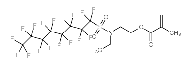 甲基丙烯酸 N-乙基全氟辛烷磺酰胺基乙酯结构式