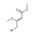 methyl β-methoxy-γ-bromocrotonate结构式