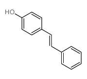 Phenol,4-(2-phenylethenyl)- Structure