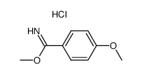 methyl 4-methoxybenzimidate hydrochloride Structure