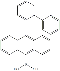(10-[1,1'-Biphenyl]-2-yl-9-anthracenyl)boronic acid Structure