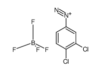 1,2-dichloro-4-diazoniumbenzene tetrafluoroborate Structure