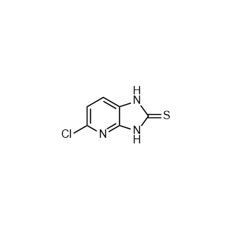 5-氯-1H,2H,3H-咪唑并[4,5-b]吡啶-2-硫酮结构式