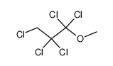 methyl-(1,1,2,2,3-pentachloro-propyl)-ether结构式