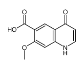 7-甲氧基-4-氧代-1,4-二氢喹啉-6-羧酸结构式