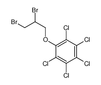 1,2,3,4,5-pentachloro-6-(2,3-dibromopropoxy)benzene Structure