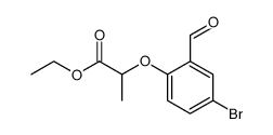 ethyl 2-(4-bromo-2-formylphenoxy)propanoate结构式