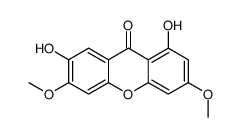 1,7-dihydroxy-3,6-dimethoxyxanthen-9-one Structure