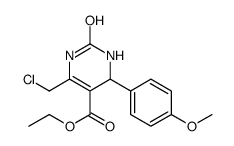 6-(氯甲基)-4-(4-甲氧基苯基)-2-氧-1,2,3,4-四氢嘧啶-5-羧酸乙酯结构式