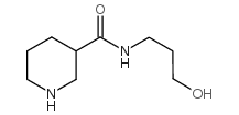 哌啶-3-羧酸(3-羟丙基)-酰胺结构式