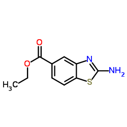 2-氨基苯并噻唑-6-羧酸乙酯结构式