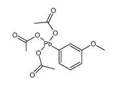 m-Methoxyphenyllead(IV) triacetate结构式