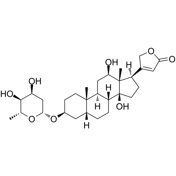 Digoxigenin monodigitoxoside结构式