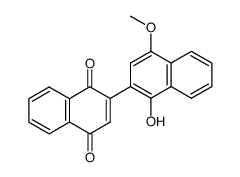 1'-hydroxy-4'-methoxy-2,2'-binaphthalenyl-1,4-dione Structure